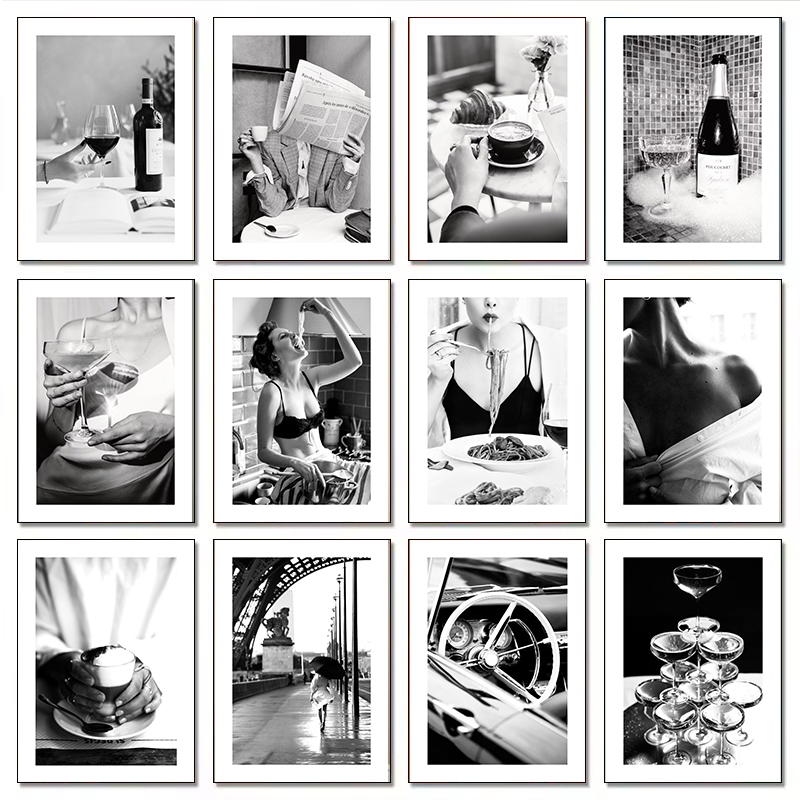 Photography Trend - Modern Lüks Moda Şampanya Şarap Seksi