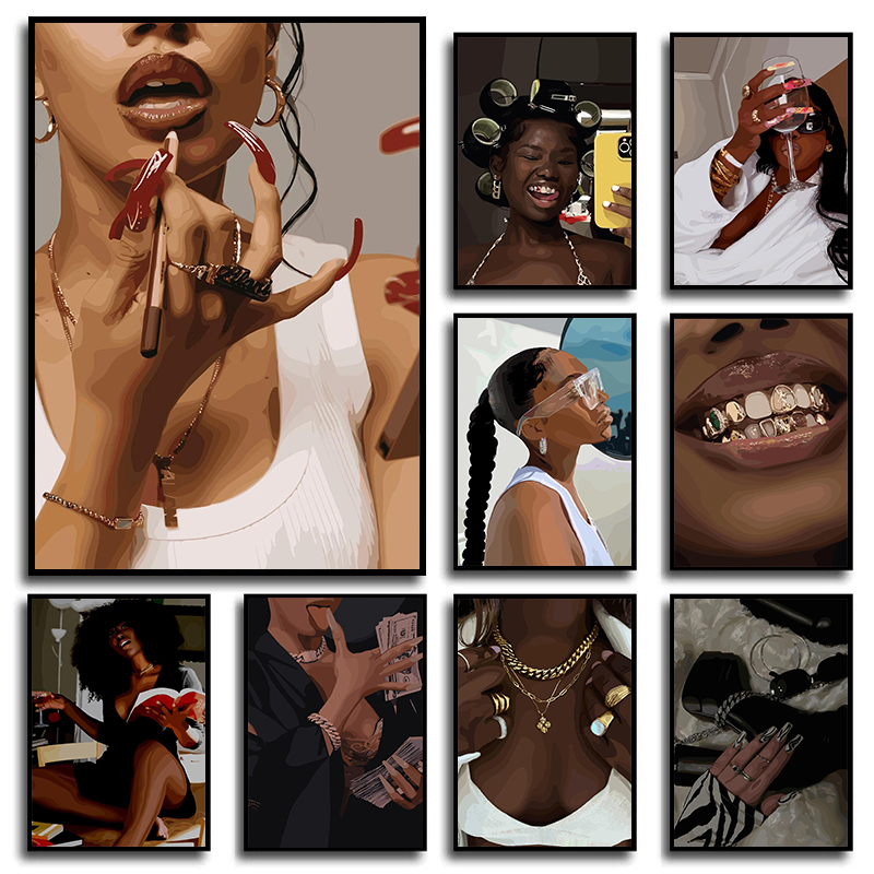 Photography Trend - Modern Afro-Amerikan Siyahi Kadın Moda Portresi