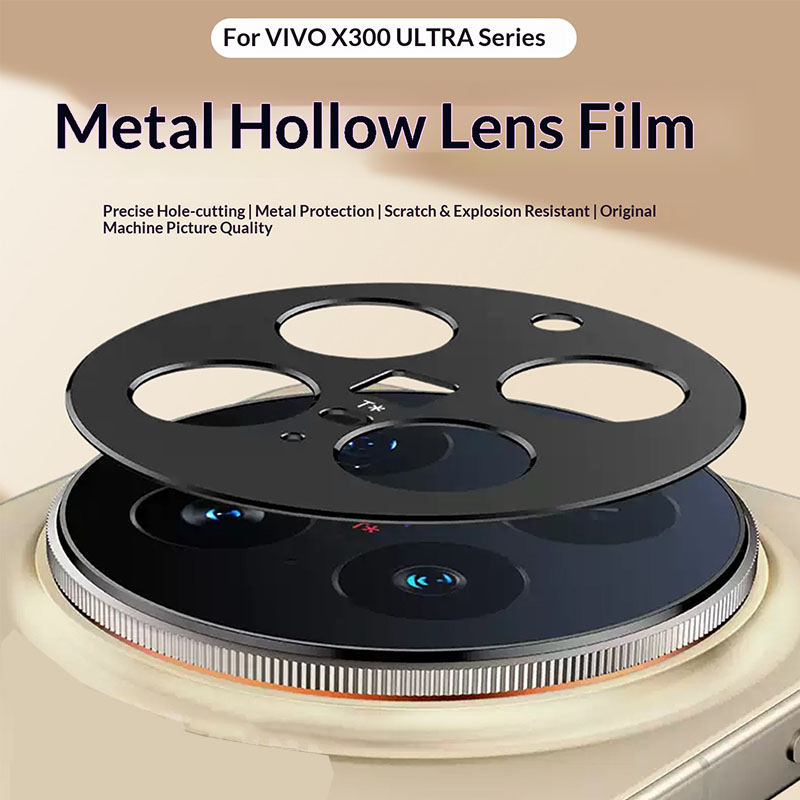 Photography Vivo X300 Pro - Alüminyum Metal Arka Kamera Lens Koruyucu