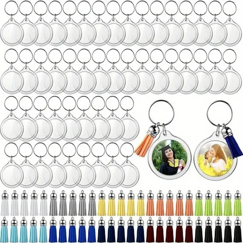 Photography Hacks - 100 Adet Yuvarlak Boş Akrilik DIY