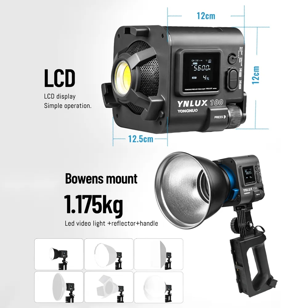 YONGNUO YNLUX100 100W 3200K-56 - Photography Videos Free incelemesi ve fiyatı
