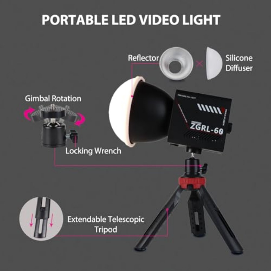 60W COB LED Video Işığı, 8000  - Photography Videos Free incelemesi ve fiyatı