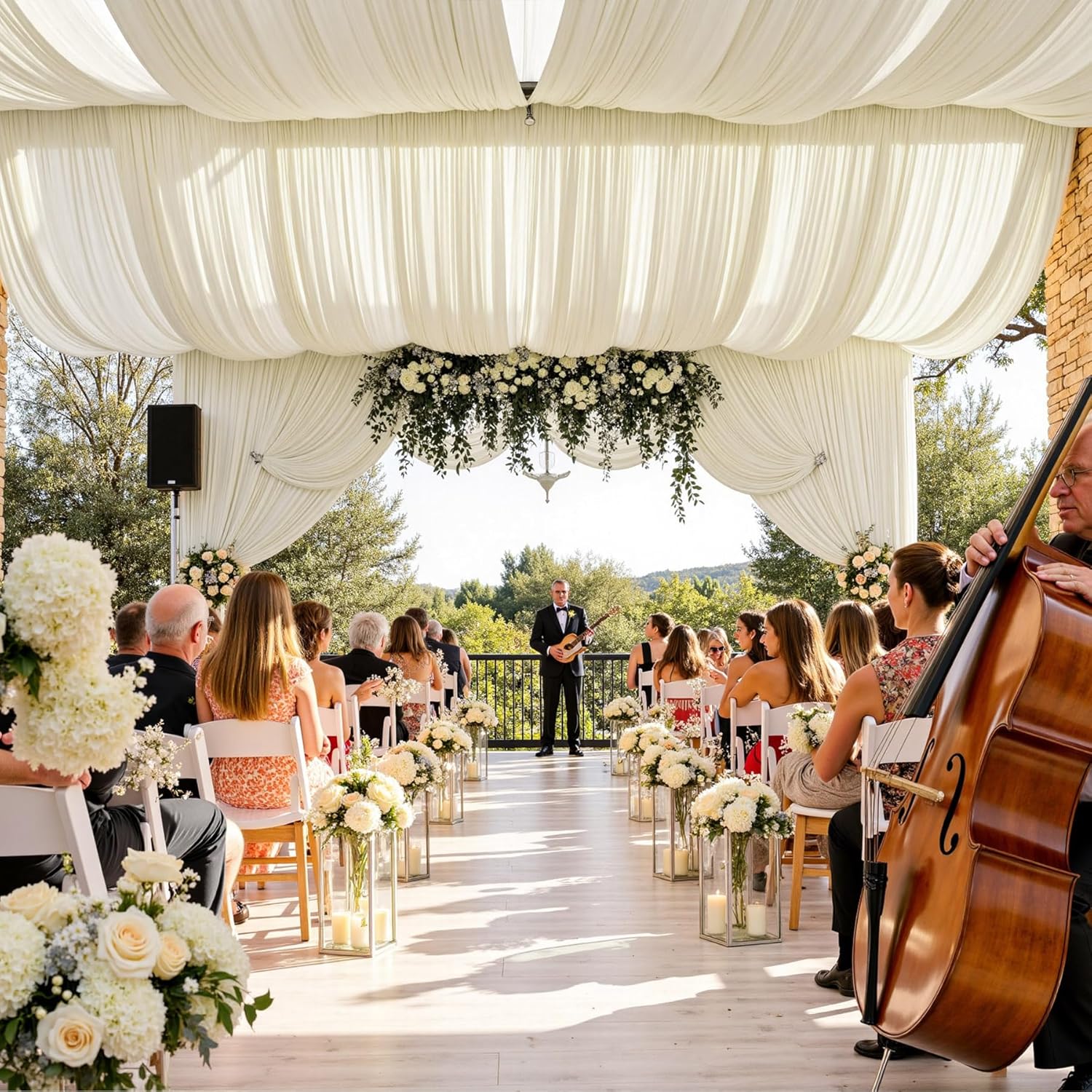 Partiler için Beyaz Zemin Perd - Photography Wedding incelemesi ve fiyatı
