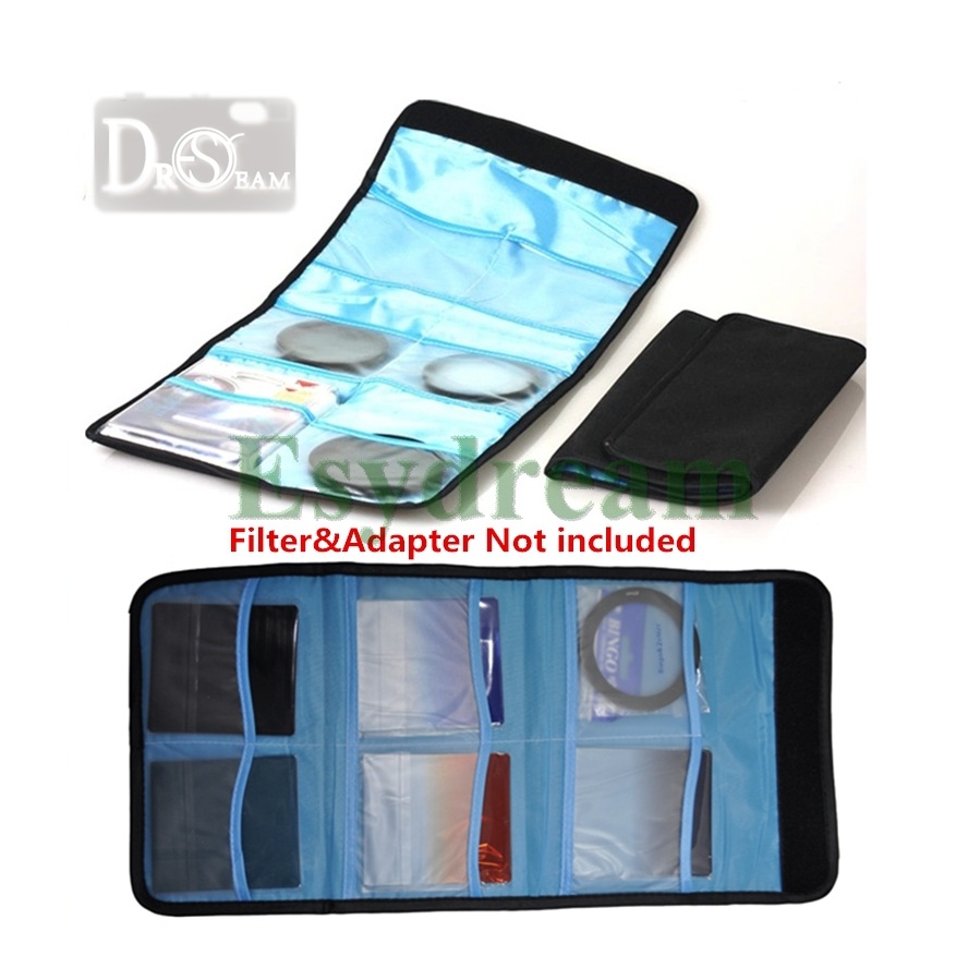 6 cepler Lens filtre cüzdan kı - Lens Case Pouch incelemesi ve fiyatı